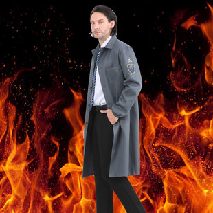 防酸碱防静电大褂工作服定制能源工厂化学实验室阻燃抗油拒水纯棉