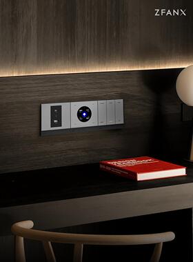 苹果homekit智有范智能家居无线智能开关金属背光面板