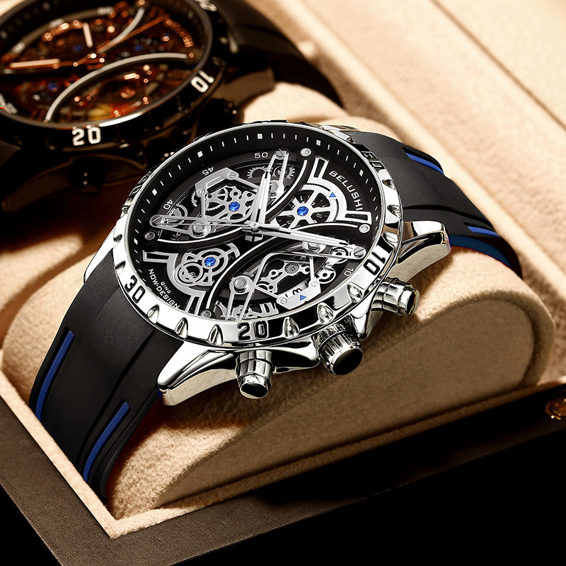 2021新款名牌瑞士男士手表正品十大品牌镂空学生潮流全自动机械表