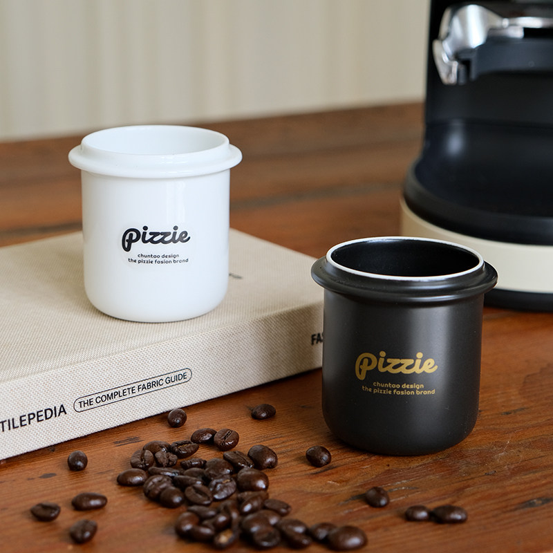 磨豆机接粉杯咖啡豆称量杯闻香杯子防飞粉58mm意式手柄接粉陶瓷