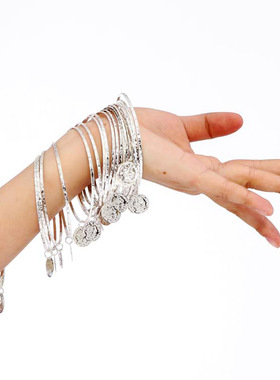 F肚皮舞蹈台表演出民族饰品手环印度舞演出服配饰手链手镯手饰首