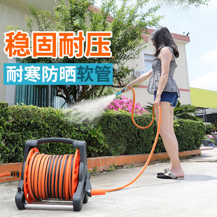 朗祺浇花洒水花园高压洗车水枪家用四分防冻管卷管器水管车收纳架