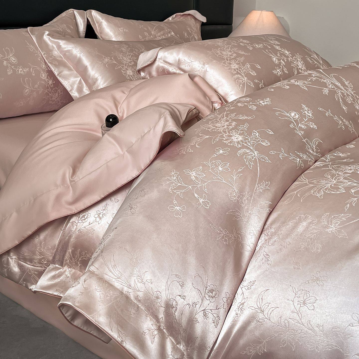 提花四套纯棉床单被套轻奢高件级感全棉100支贡缎三件套床上用品,床上用品,床品套件/四件套/多件套,淘宝优惠券,粉丝福利购,淘宝优惠卷