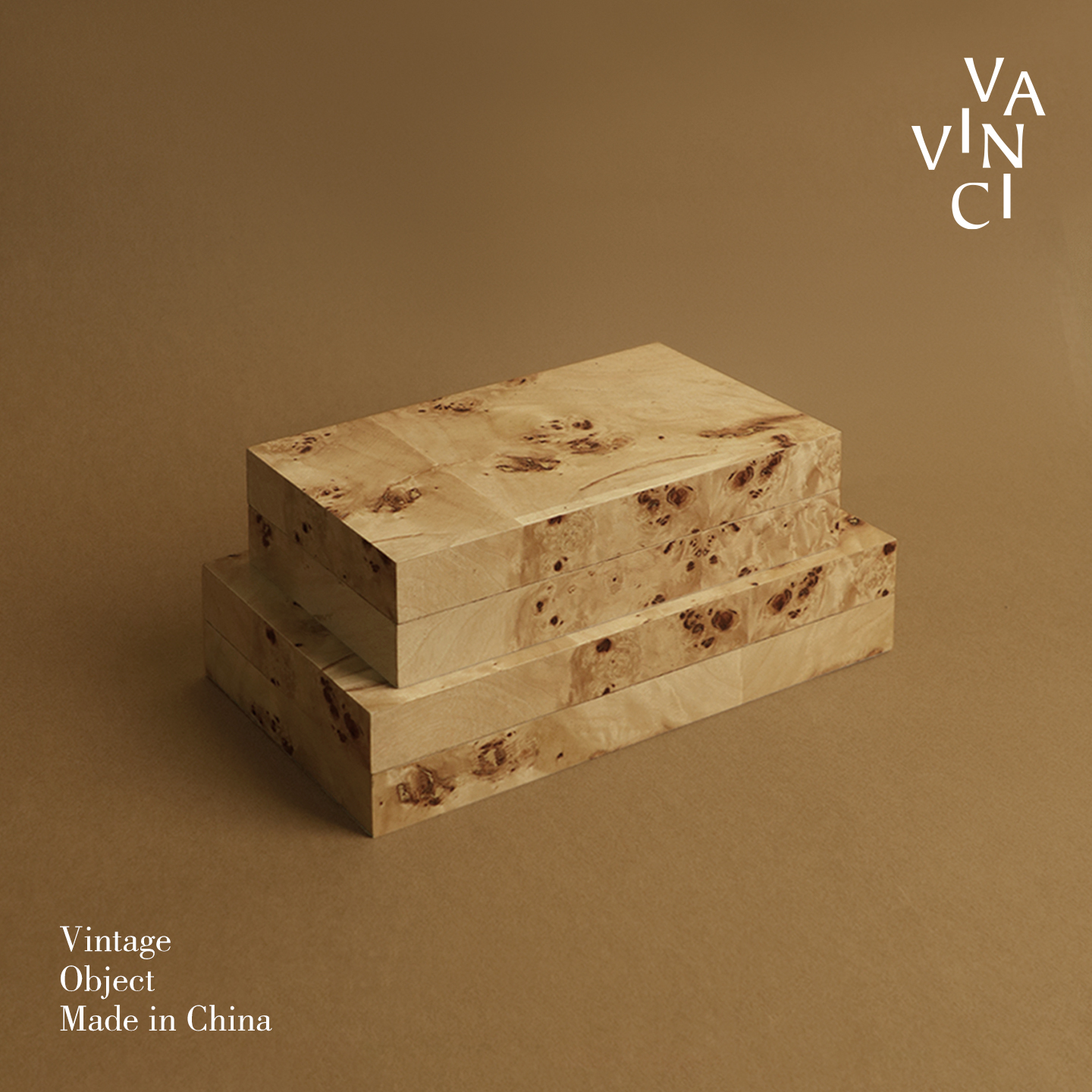 复古新中式树瘤皮装饰品首饰盒