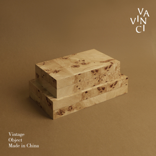 梵其复古中式 饰品珠宝盒 树瘤皮首饰盒摆件中古风样板房卧室桌面装