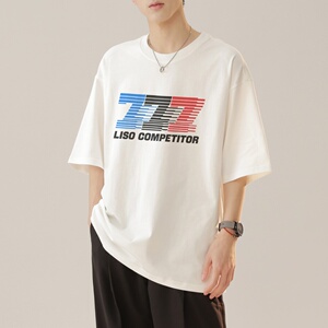 2024新款230g重磅纯棉港风男美式大版型宽松落肩短袖T恤Y662P25,灰色高跟鞋搭配灰色连裤袜图片