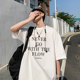 简约风英文标语印花圆领短袖t恤Y279P25，男装T恤，电商B219