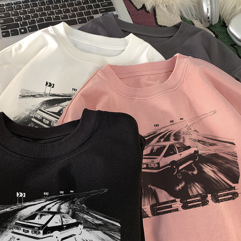 得物品质纯棉重磅潮牌潮流宽松圆领男女短袖T恤B219-T13-P25,男装T恤,电商B219
