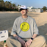 不断货纯棉重磅潮牌潮流青少年宽松圆领短袖T恤B219-Y227-P25，男装T恤，电商B219