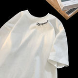 得物品质纯棉重磅潮牌潮流宽松圆领男女短袖T恤B219-T05-P25，男装T恤，电商B219