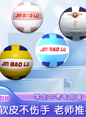 金宝路排球 中考学生专用5号初中生体考小学生男女软式硬排 五号