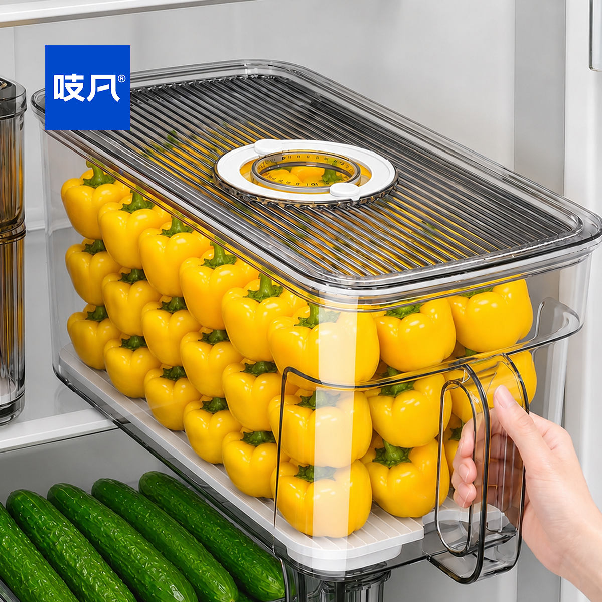 日本冰箱收纳盒整理盒保鲜盒食品级专用蔬菜鸡蛋冷冻神器储物盒子