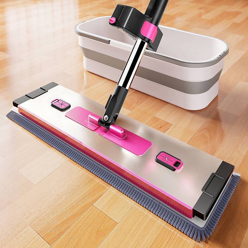 日本平板拖把2026新款家用一拖净雪尼尔地拖布免手洗懒人干湿两用