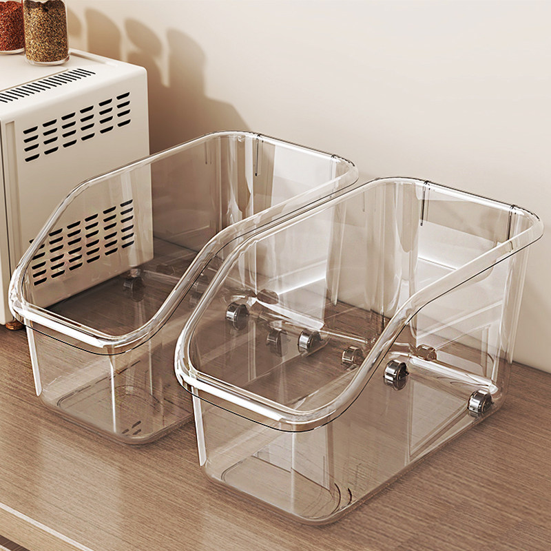 日本厨房收纳盒橱柜整理盒透明亚克力储物筐桌面装零食杂物塑料盒,收纳整理,桌面收纳盒,淘宝优惠券,粉丝福利购,淘宝优惠卷