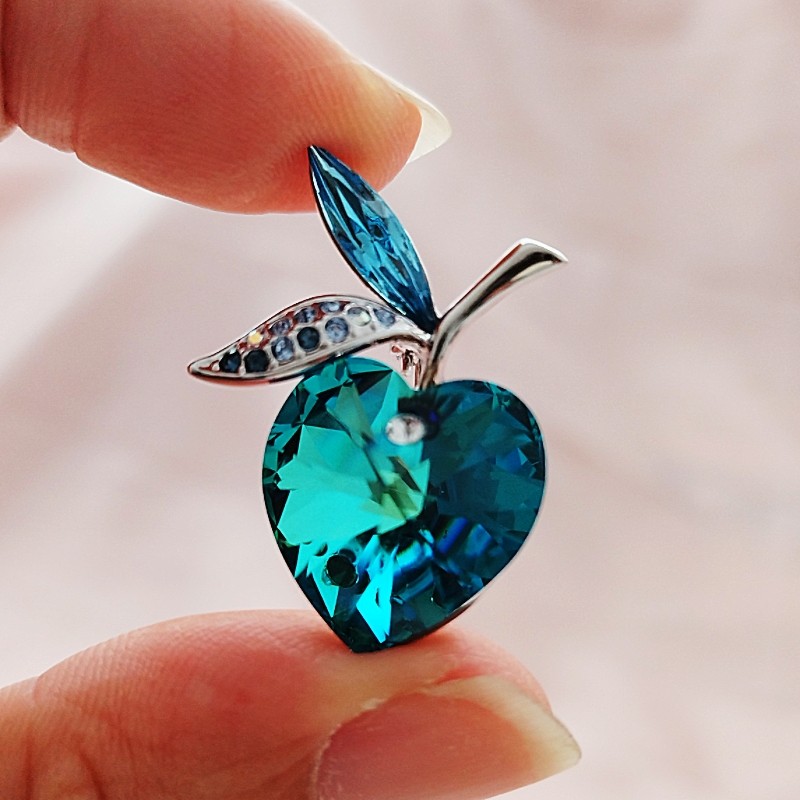 小桃子高档施家水晶胸针胸花气质别针西装开衫防走光配饰女礼物