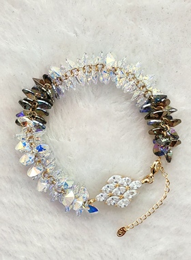 新光饰品欧美外贸原单出口时尚百搭气质优雅个性创意水晶手链女