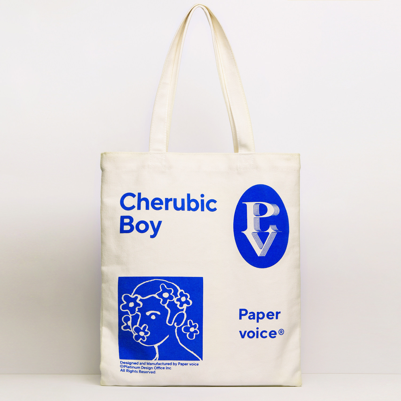 papervoice环保帆布托特包 日常通勤时髦清新大容量购物袋韩国ins