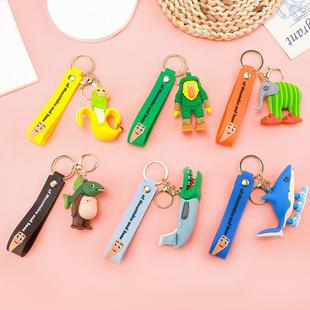 跨境爆款山海经钥匙扣挂件手办木棍人鲨鱼公仔书包挂饰小礼品