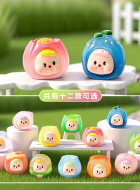 新款夜光甜点系列萌粒公仔树脂工艺品潮玩公仔办公桌面迷你小摆件