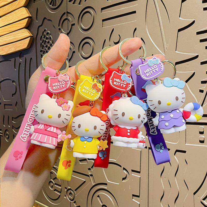网红卡通可爱少女心变装kt猫小礼品汽车背包精致情侣钥匙扣