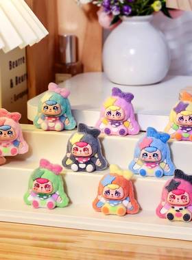 萌叙原创蝴蝶星奶豆系列萌粒公仔 diy钥匙扣配挂件桌面小摆件