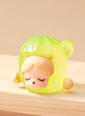 夜光花朵女孩萌粒摆件 diy树脂装饰品直播盲盒盲袋配件桌面小摆件