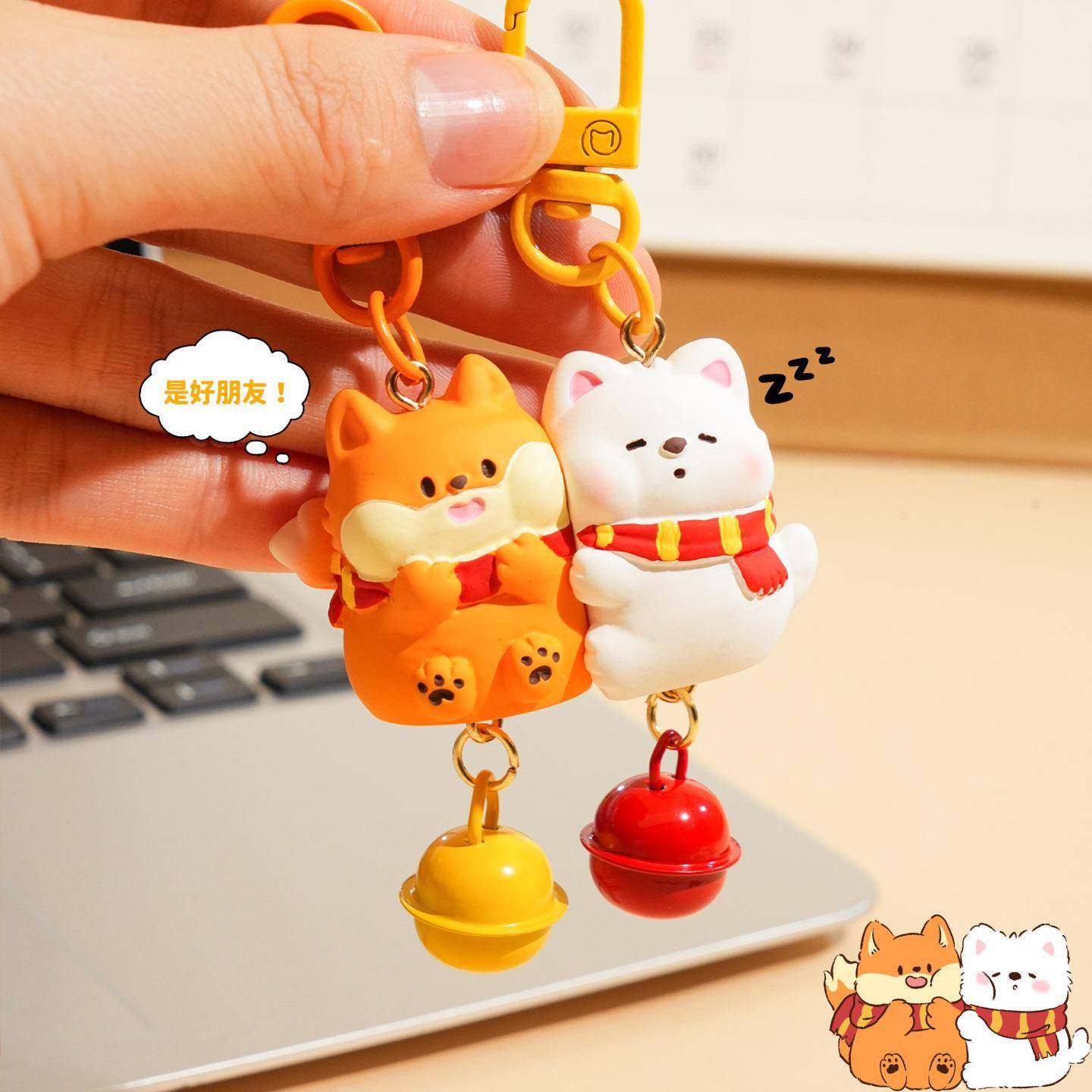 原创设计萌宠贴贴磁吸对扣百茂钥匙扣超可爱树脂公仔情侣配饰包挂,节庆用品/礼品,钥匙链,淘宝优惠券,粉丝福利购,淘宝优惠卷