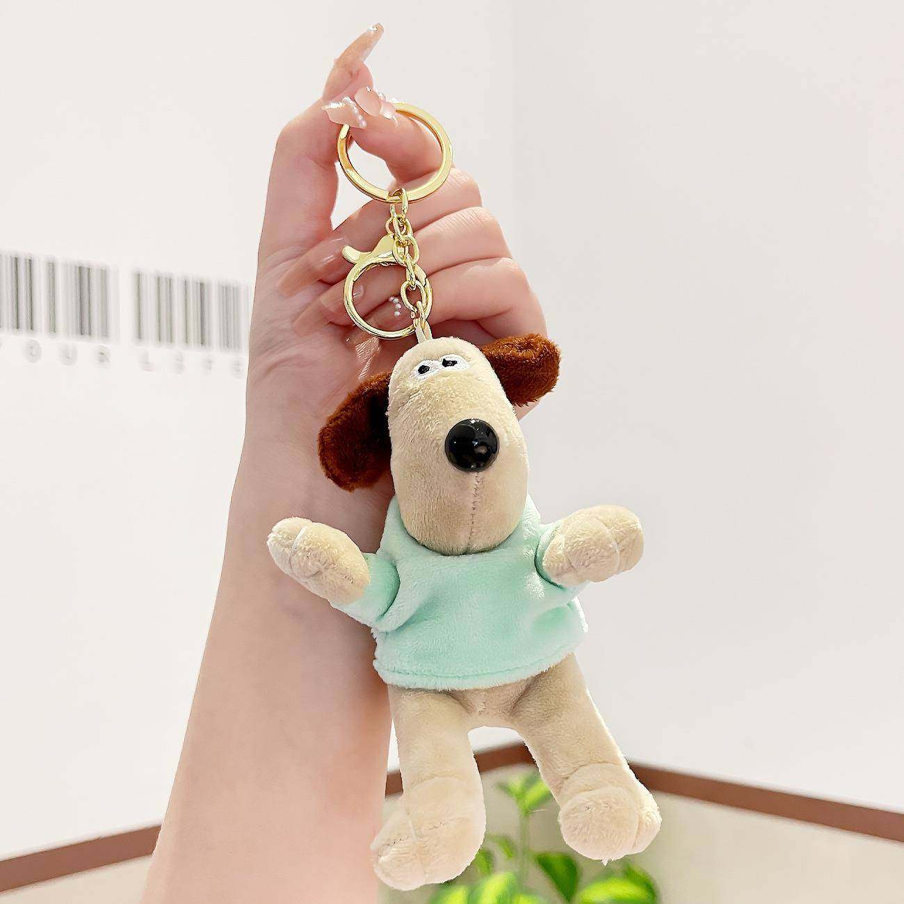 毛绒卫衣小狗钥匙扣女可爱玩偶公仔汽车钥匙链情侣书包挂件小礼物