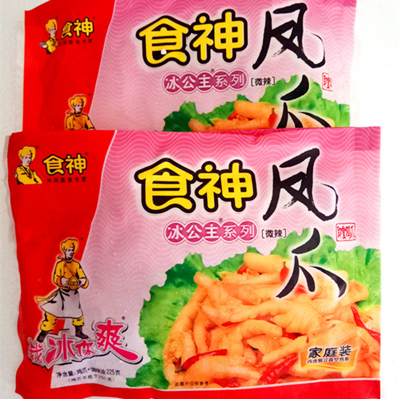 广东食神凤爪湛江特产小吃水晶凤爪鸡爪冰公主子零食3包鸡脚包邮