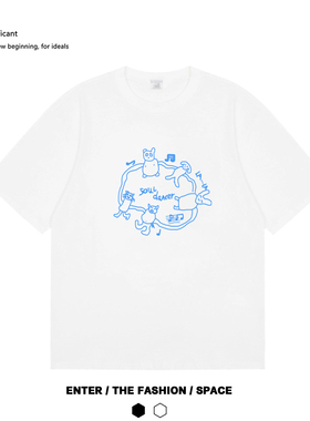 在动物园跳舞灵魂舞者致敬马蒂斯童趣舞蹈艺术家原创猫咪短袖t恤