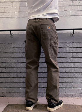 现货正品 Carhartt B324卡哈特纯棉斜纹布水洗工装裤直筒宽松长裤