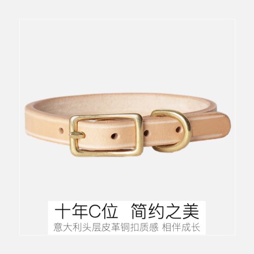 原色温柔质感低调优质真皮项圈