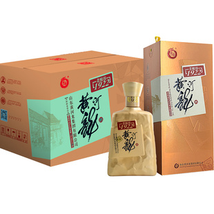 酒 婚礼盒装 黄河龙42度老酿坊金1922整箱6瓶 山东酒厂纯粮食酿造