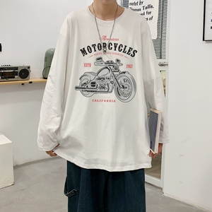 TC4003P32秋季2023新款中性百搭圆领长袖上衣宽松T恤打底衫潮图片