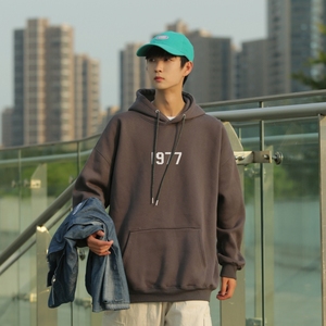 L6215P50秋新品连帽印花宽松棉卫衣长袖外穿卫衣潮牌男装男士外套图片