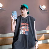TW7156P28重磅250克直播品质多巴胺色系无袖背心无袖T男士篮球t恤，男装T恤，星座510A-5