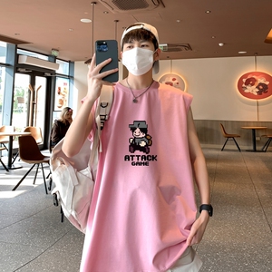 TW6993P28重磅250克直播品质无袖背心无袖T男士篮球t恤个性运动图片