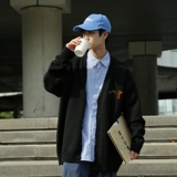 MK5574P75v领毛衣男春秋季港风开衫宽松慵懒风上衣春秋款潮牌ins，男装针织衫/毛衣，星座510A-5