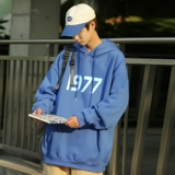 L5418P50秋新品连帽印花宽松棉卫衣长袖外穿卫衣潮牌男装男士外套，男装卫衣，星座510A-5