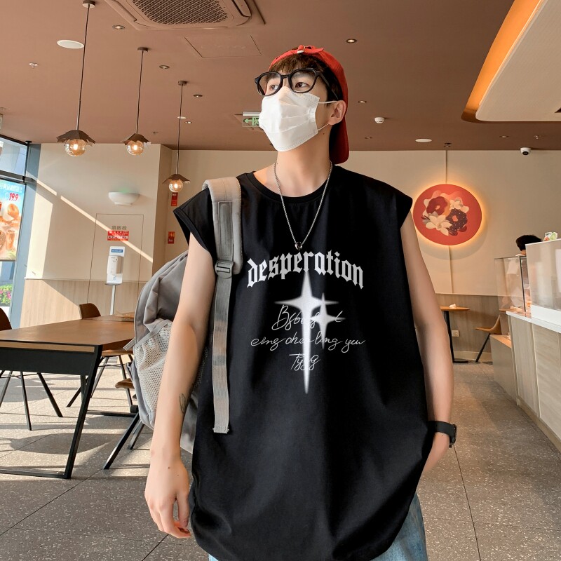 TW6999P28重磅250克直播品质无袖背心无袖T男士篮球t恤个性运动,男装T恤,星座510A-5