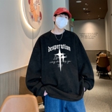YJ7272P45直播品质重磅麂皮绒卫衣圆领男上装侧开叉下摆卫秋冬卫，男装卫衣，星座510A-5