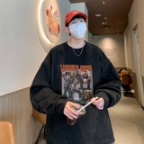 YJ7266P45直播品质重磅麂皮绒卫衣圆领男上装开叉下摆卫秋冬卫，男装卫衣，星座510A-5
