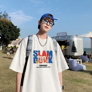 T7134P25夏季男士t恤宽松潮牌港风半袖打底衫短袖t恤图片