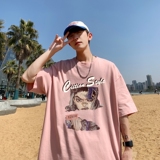 T6943P25夏季男士t恤宽松潮牌港风半袖打底衫短袖t恤，男装T恤，星座510A-5