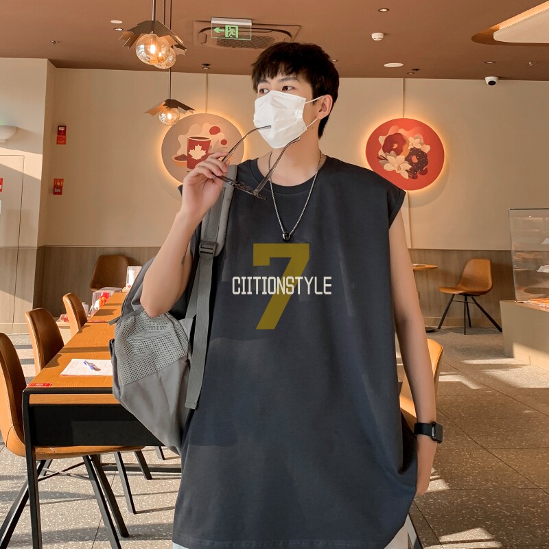 TW6996P28重磅250克直播品质无袖背心无袖T男士篮球t恤个性运动,男装T恤,星座510A-5