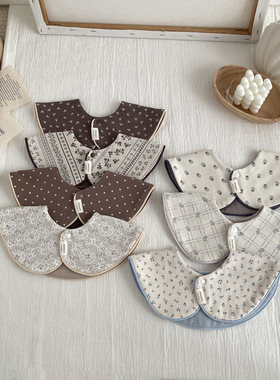 iikobaby 定制名字纯棉a类婴儿口水巾印花围嘴宝宝防吐奶围兜男女