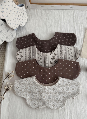 iikobaby 定制名字 婴儿口水巾a类棉印花围嘴宝宝防吐奶围兜男女