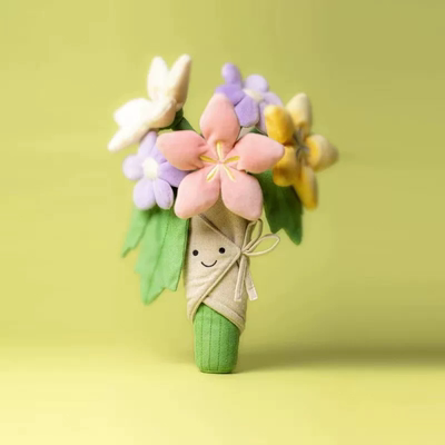 玫瑰手捧花束戒指蛋糕兔子小熊毛绒玩具圣诞安抚玩偶公仔生日礼物