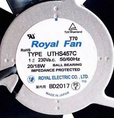 TYPE CT127C AC230V 15/14W 50HZ 日本ROYALFAN 铝框风扇