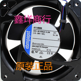4114NHH 德国ebmpapst 24V 12.5W 120*120*38 耐高温风扇